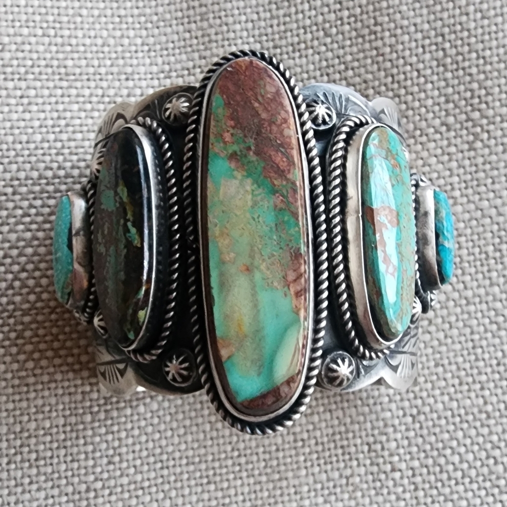 Turquoise and Silver Women's Bracelet